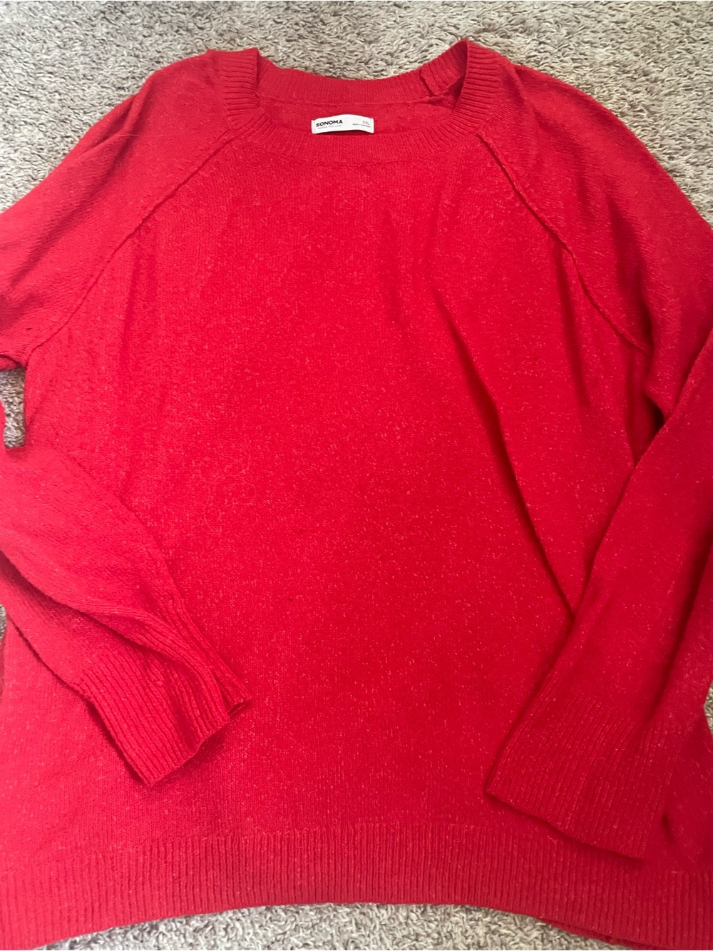 Sonoma Red Crewneck Sweater
